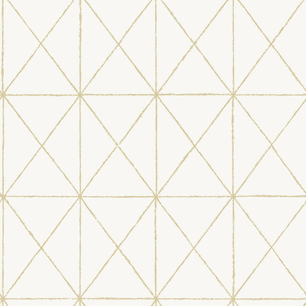 York White & Gold Get In Line Peel & Stick Wallpaper