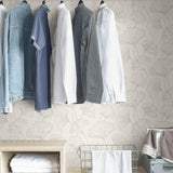 York Silver Hikarigaoka Peel & Stick Wallpaper