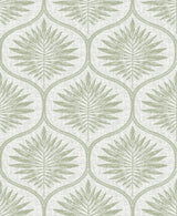 York Green Primitive Leaves Peel & Stick Wallpaper