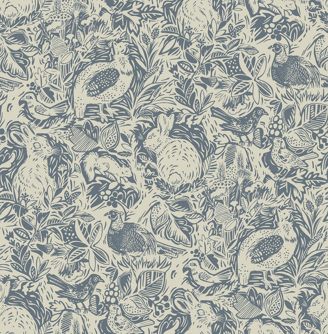 York Blue Terrene Peel & Stick Wallpaper