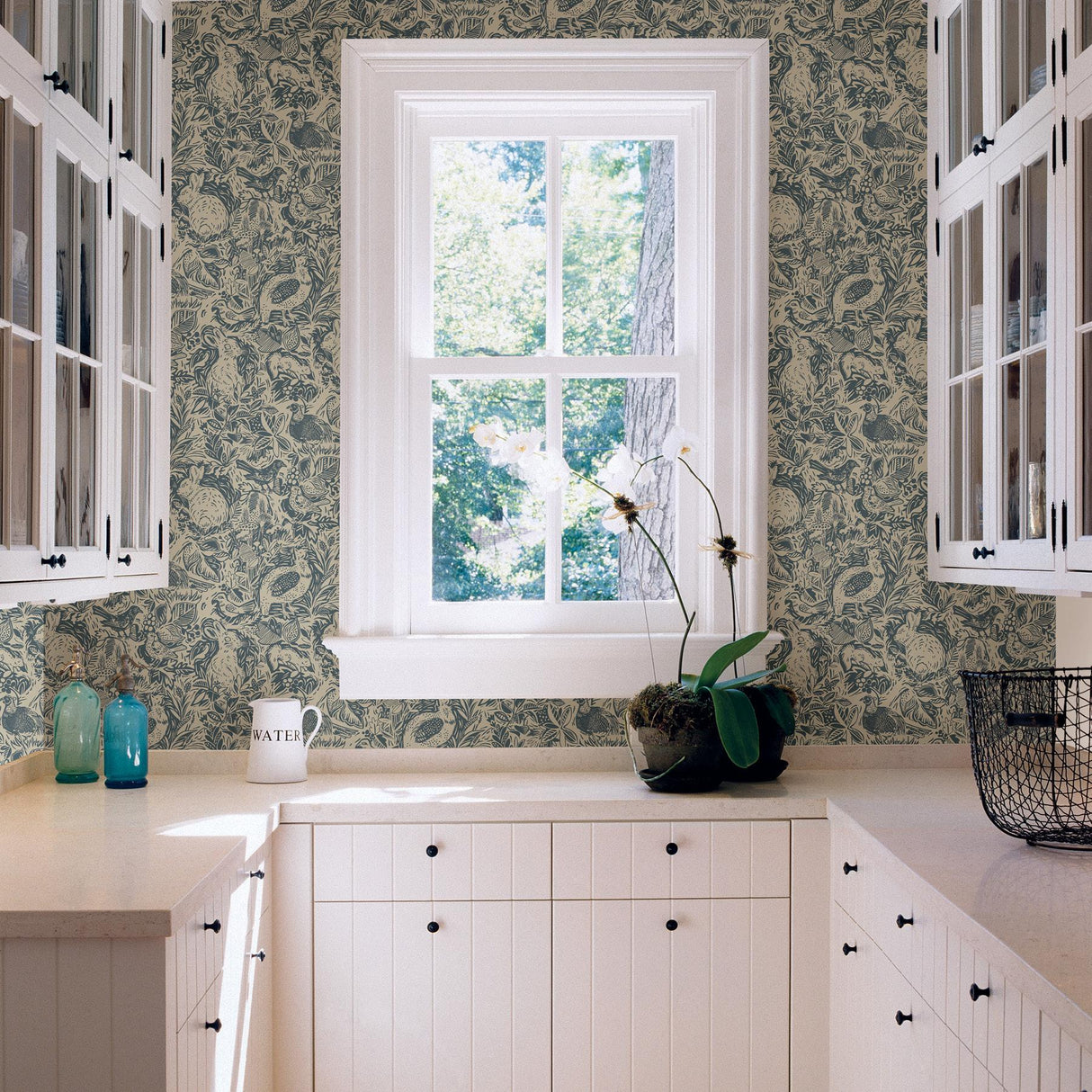 York Blue Terrene Peel & Stick Wallpaper
