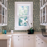 York Blue Terrene Peel & Stick Wallpaper