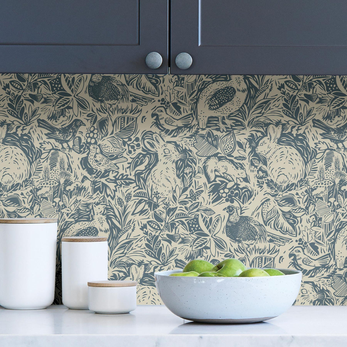 York Blue Terrene Peel & Stick Wallpaper