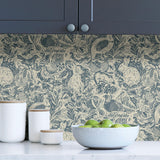 York Blue Terrene Peel & Stick Wallpaper