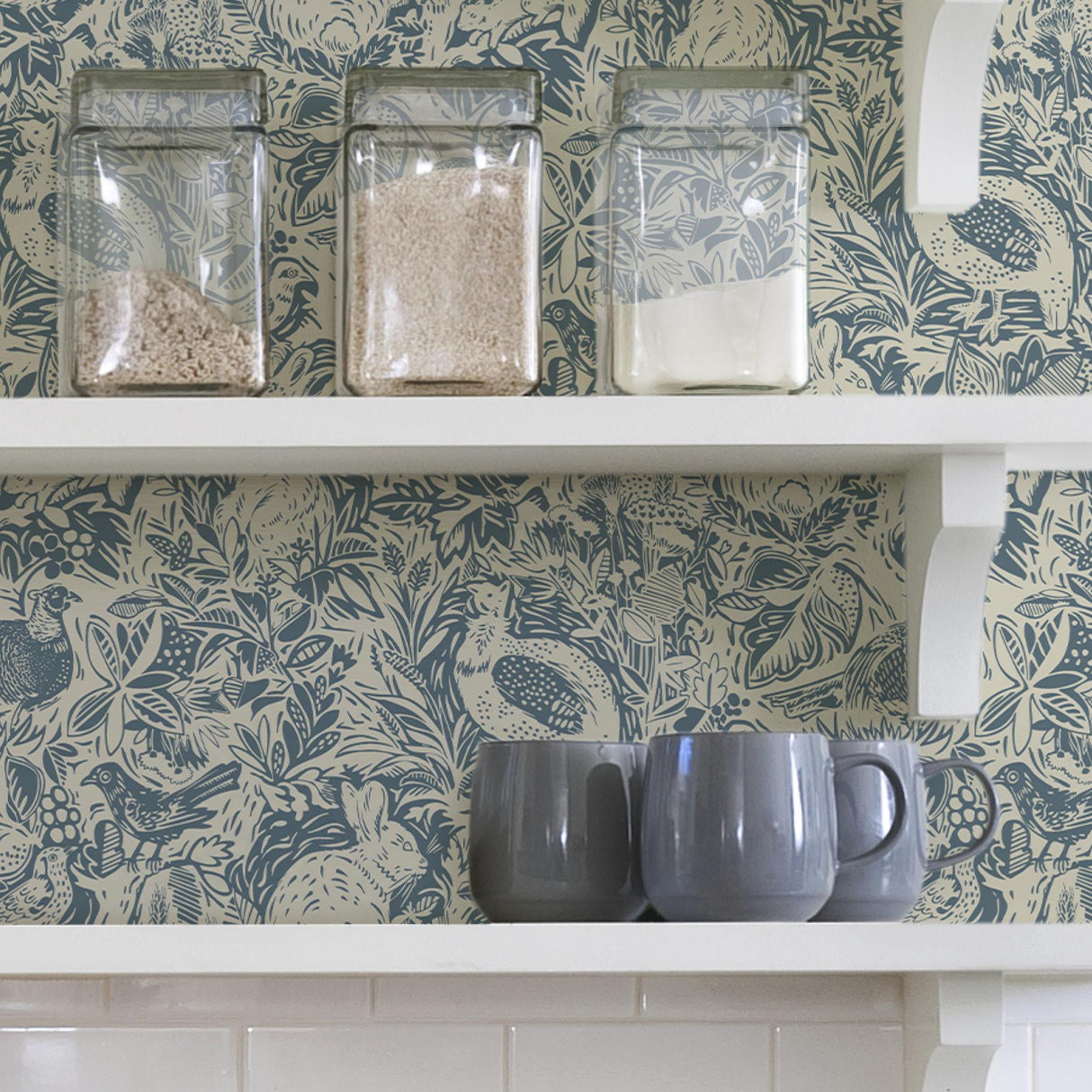 York Blue Terrene Peel & Stick Wallpaper