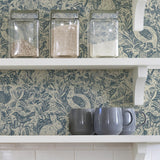 York Blue Terrene Peel & Stick Wallpaper