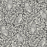 York Charcoal Sleepy Owls Peel & Stick Wallpaper