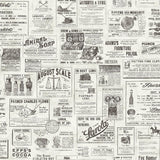 York Charcoal Published Peel & Stick Wallpaper