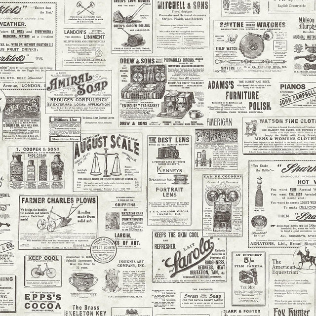 York Charcoal Published Peel & Stick Wallpaper