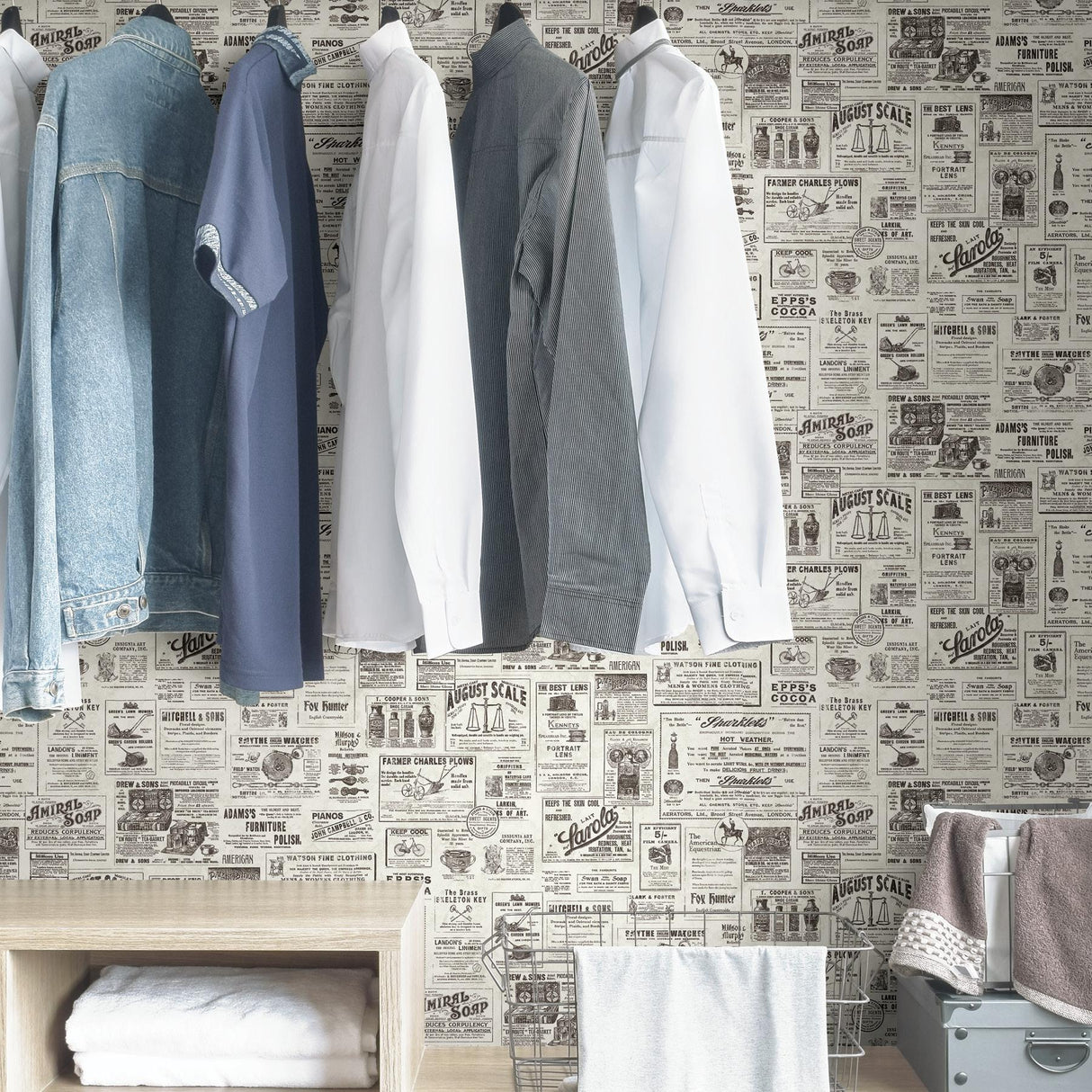 York Charcoal Published Peel & Stick Wallpaper