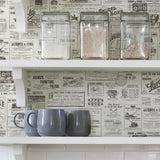 York Charcoal Published Peel & Stick Wallpaper