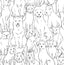 York Black & White Paws On Peel & Stick Wallpaper