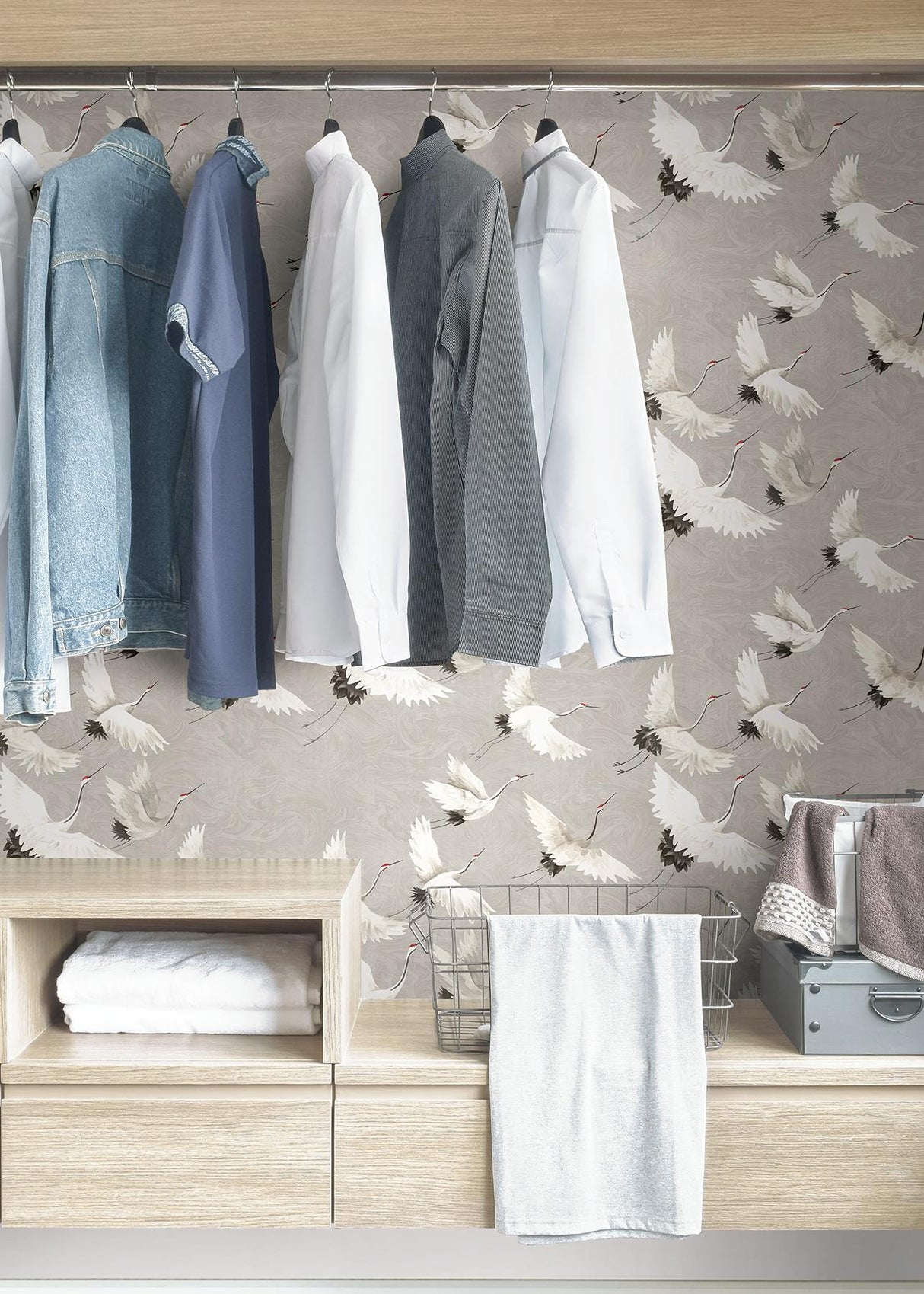 York Grey Halcyon Peel & Stick Wallpaper