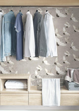 York Grey Halcyon Peel & Stick Wallpaper