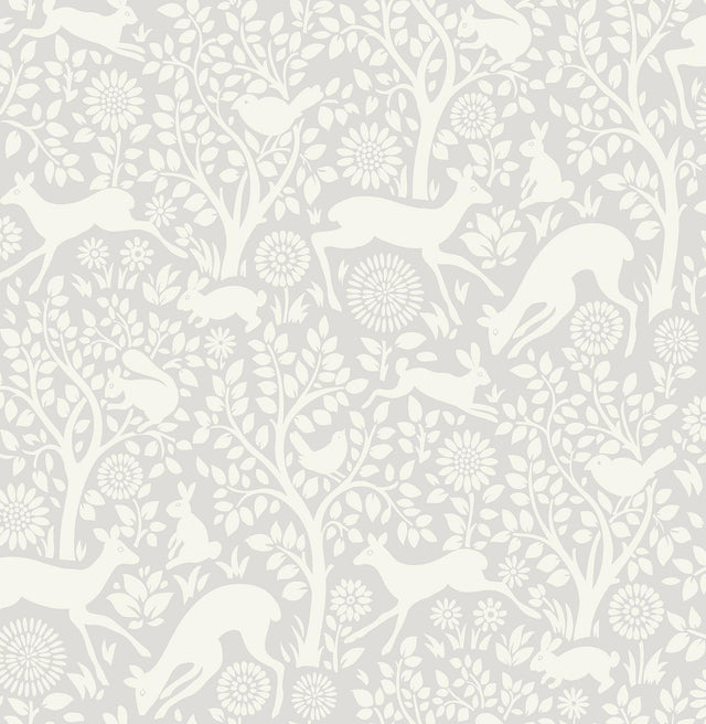 York Grey Merriment Peel & Stick Wallpaper