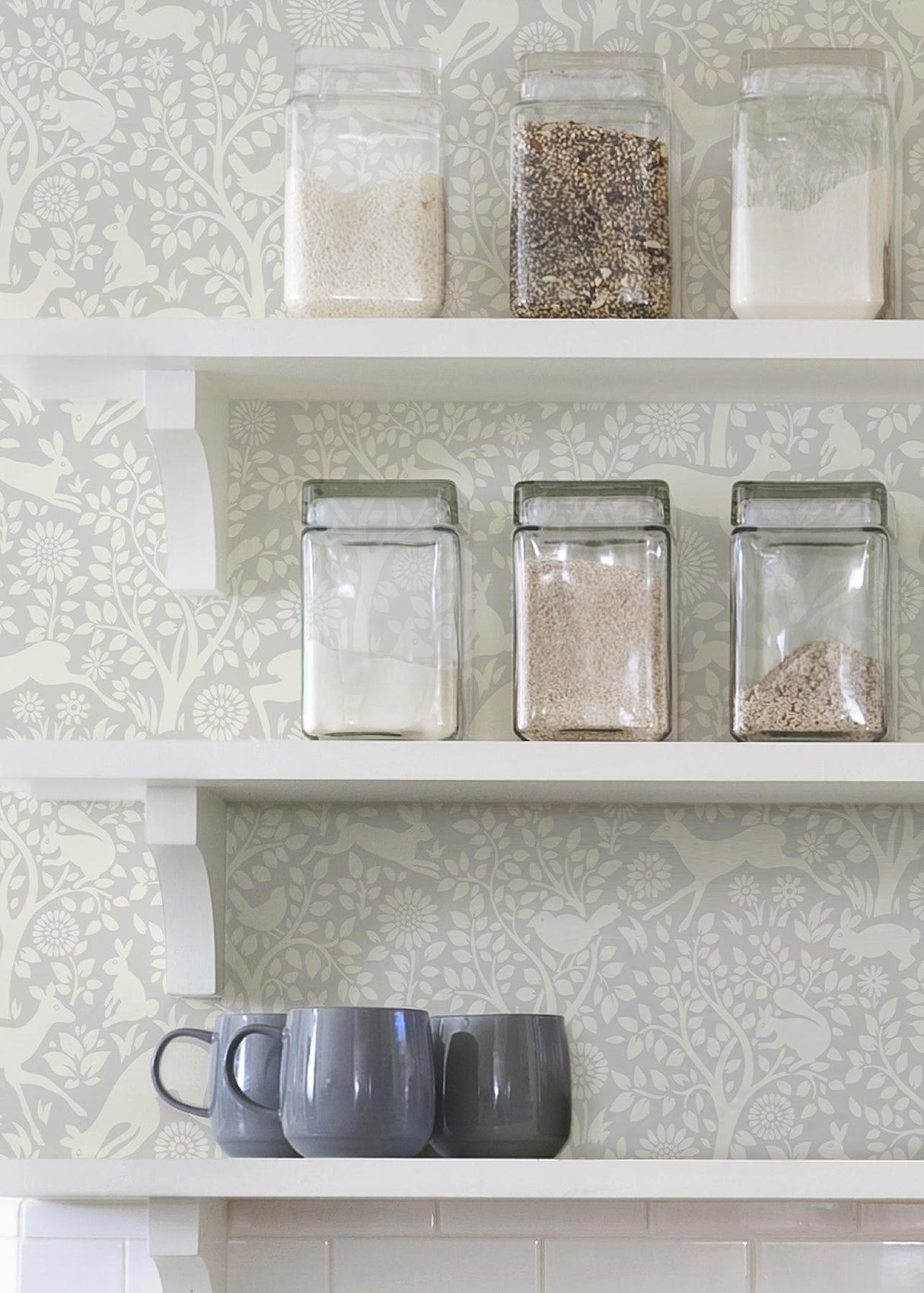 York Grey Merriment Peel & Stick Wallpaper