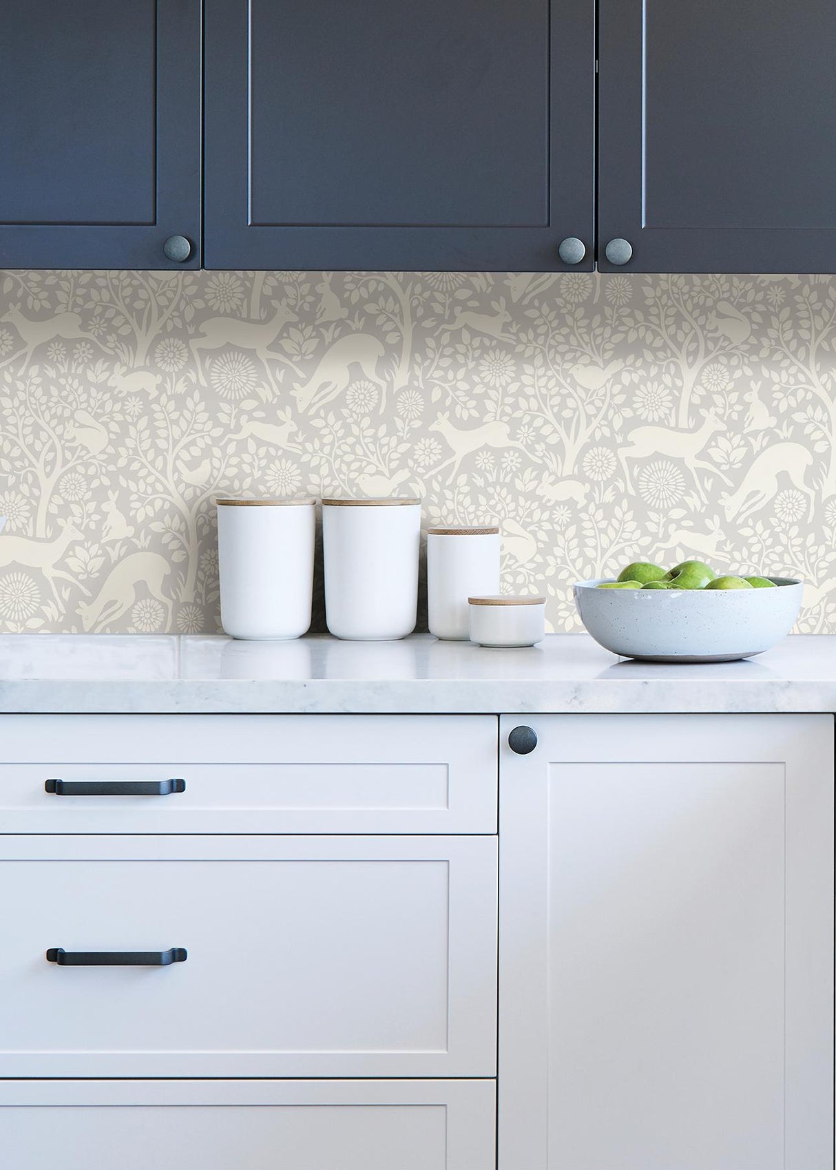 York Grey Merriment Peel & Stick Wallpaper