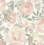 York Rose Peachy Keen Peel & Stick Wallpaper