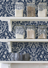 York Navy Escape to the Forest Peel & Stick Wallpaper