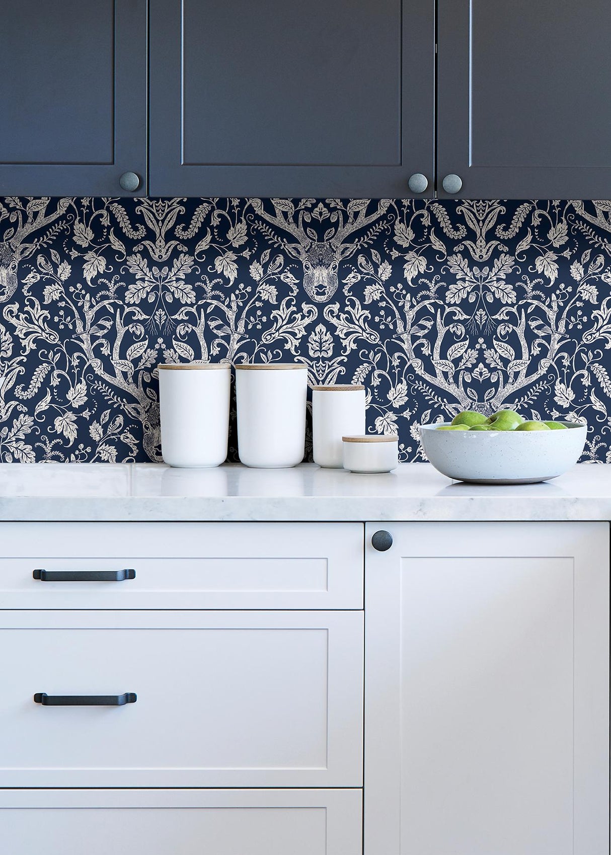 York Navy Escape to the Forest Peel & Stick Wallpaper