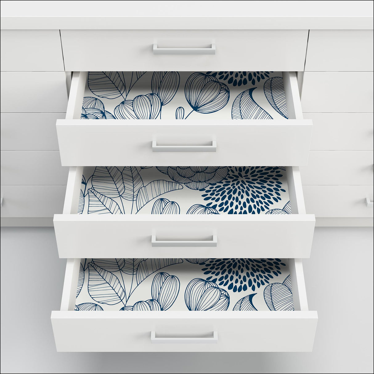 York Navy Secret Garden Peel & Stick Wallpaper
