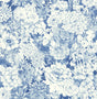 York Indigo Empress Garden Peel & Stick Wallpaper