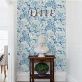 York Indigo Empress Garden Peel & Stick Wallpaper