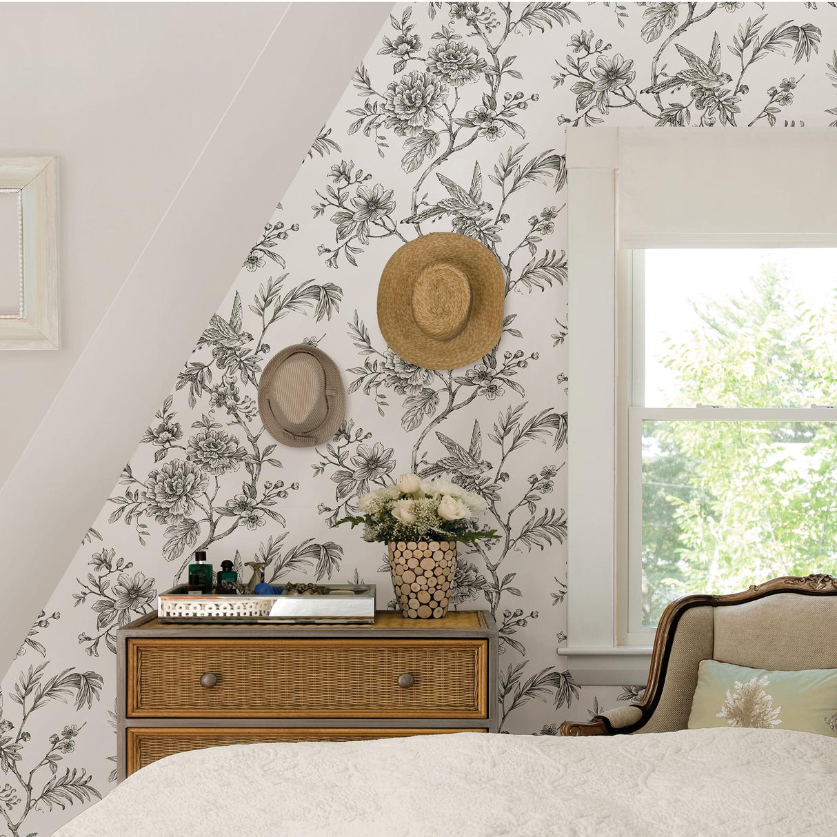 York Charcoal Longwood Peel & Stick Wallpaper