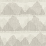 York Taupe Mountain Peak Peel & Stick String Wallpaper