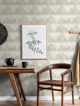 York Taupe Mountain Peak Peel & Stick String Wallpaper