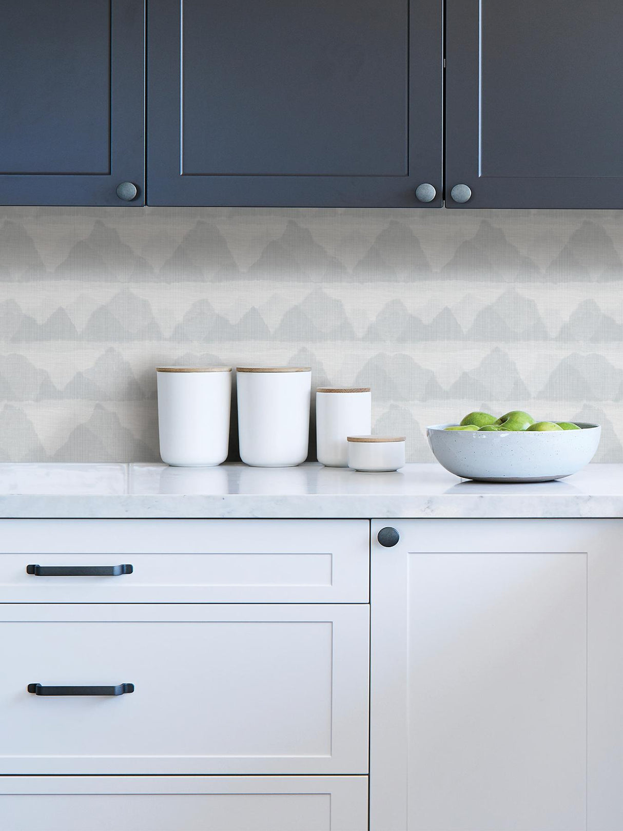 York Blue Mountain Peak Peel & Stick String Wallpaper