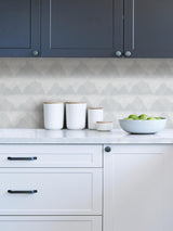York Blue Mountain Peak Peel & Stick String Wallpaper