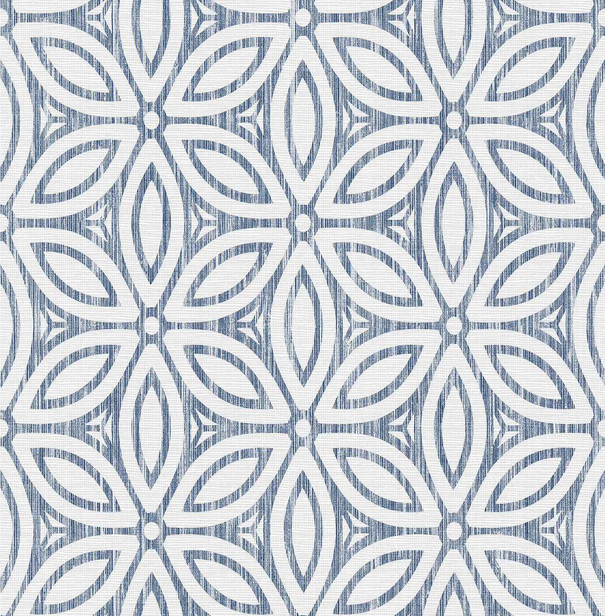 York Blue Hepatica Petal Peel & Stick String Wallpaper