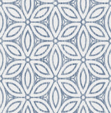 York Blue Hepatica Petal Peel & Stick String Wallpaper
