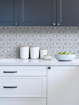 York Blue Hepatica Petal Peel & Stick String Wallpaper