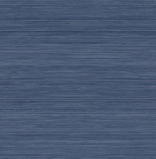 York Indigo Crossweave Peel & Stick String Wallpaper
