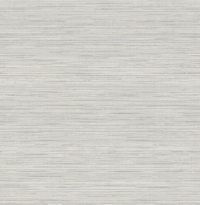 York Grey Crossweave Peel & Stick String Wallpaper