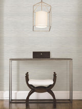 York Grey Crossweave Peel & Stick String Wallpaper