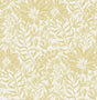 York Yellow Foliole Peel & Stick Wallpaper