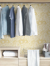 York Yellow Foliole Peel & Stick Wallpaper
