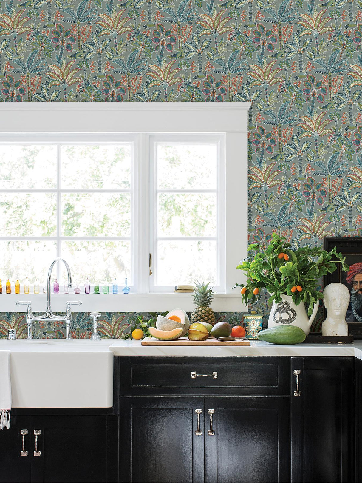 York Grey Kapok Peel & Stick Wallpaper