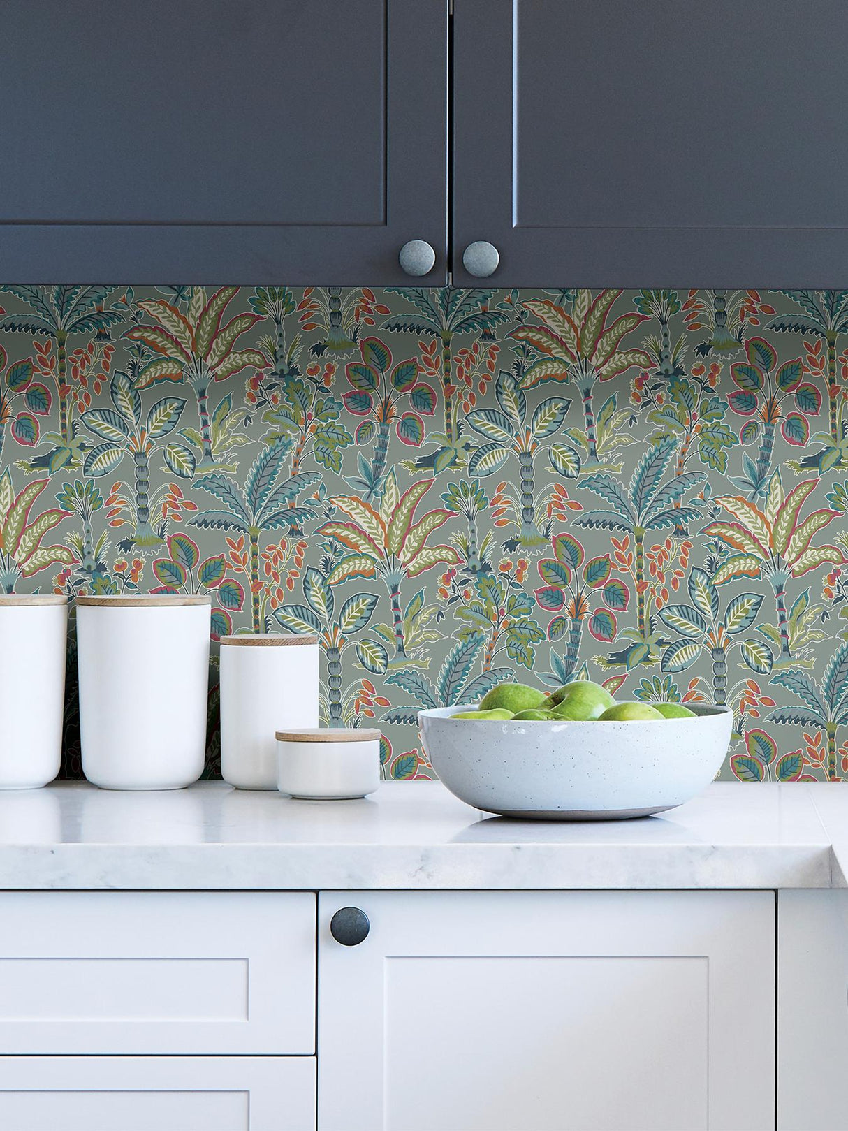 York Grey Kapok Peel & Stick Wallpaper