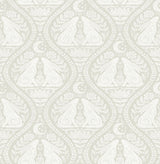 York Cream Moon Rabbit Peel & Stick Wallpaper