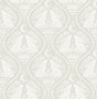 York Cream Moon Rabbit Peel & Stick Wallpaper