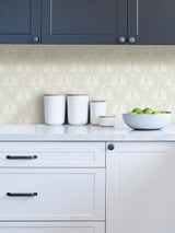 York Cream Moon Rabbit Peel & Stick Wallpaper