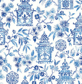York Blue Danson Peel & Stick Wallpaper