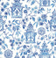 York Blue Danson Peel & Stick Wallpaper