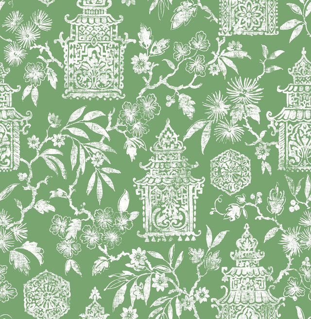York Green Danson Peel & Stick Wallpaper