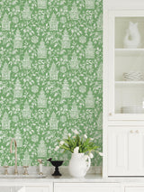 York Green Danson Peel & Stick Wallpaper