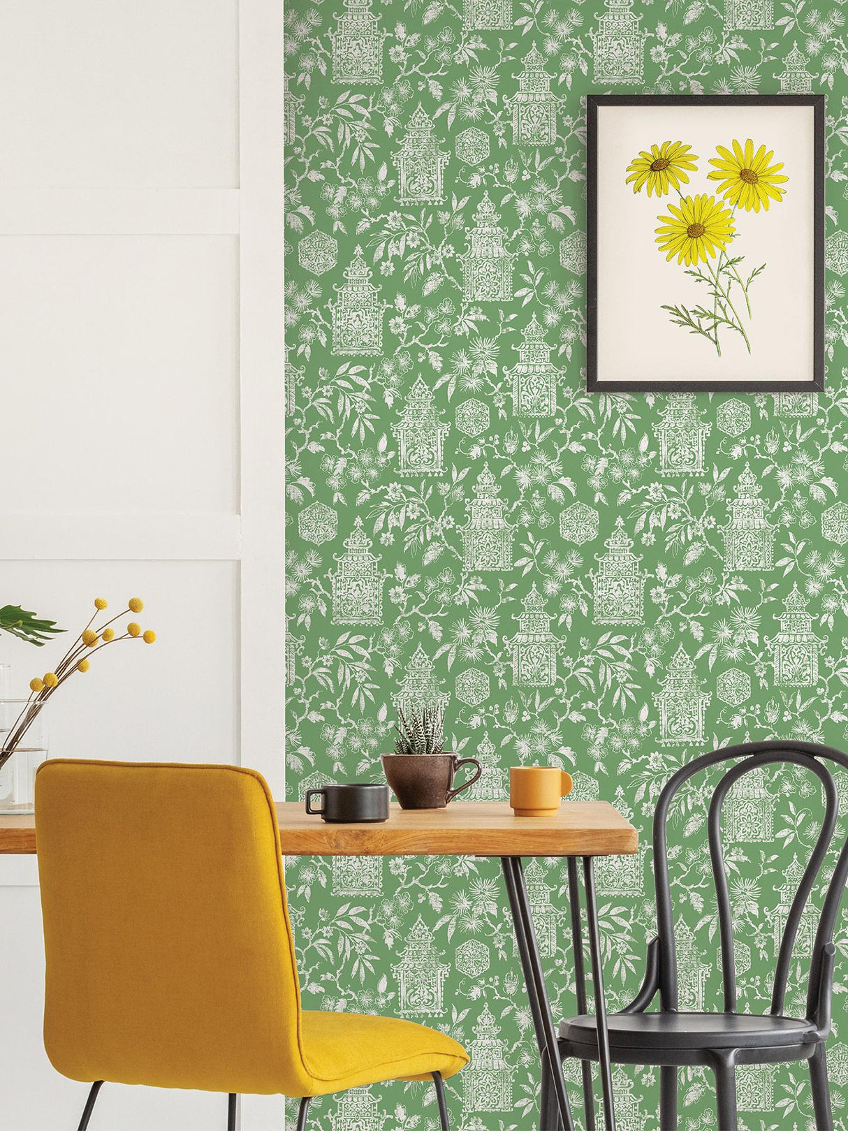 York Green Danson Peel & Stick Wallpaper